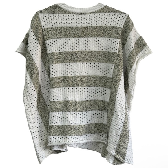 ZAKET & PLOVER cardigan poncho stripe size L - Picture 2 of 3